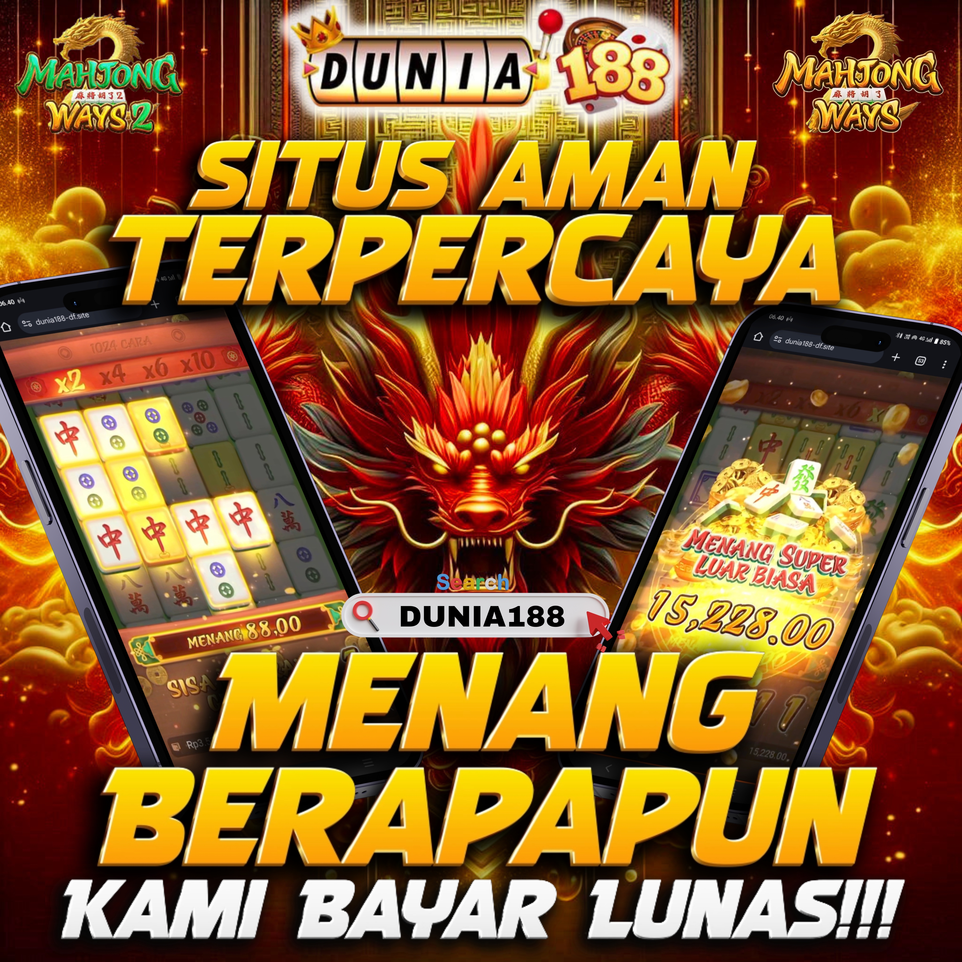 DUNIA188: Link Alternatif Slot Gacor 88 Proses Deposit Under 1 Menit